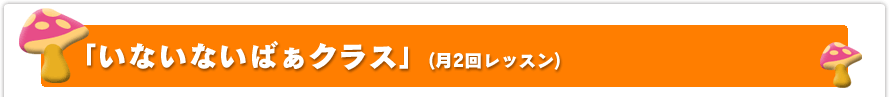 「いないいないばぁクラス」(月2回レッスン)